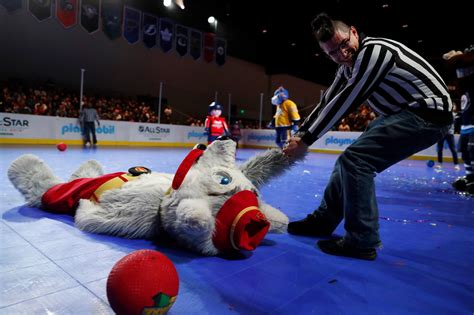 Unbridled Entertainment: NHL Mascot Dodgeball Match
